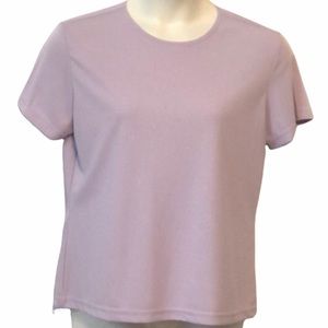 Kathy Ireland vintage women’s purple lavender short sleeve top size L
